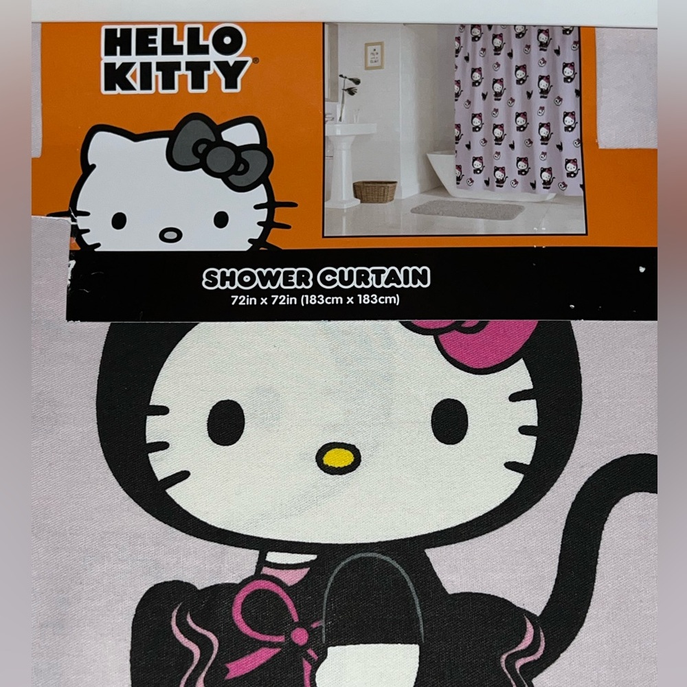 Hello kitty shower curtain